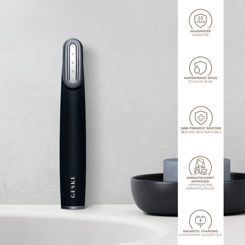 Устройство для укрепления и тонизации кожи лица с поворотной головкой GESKE Skin Firming Wand 7в1 black