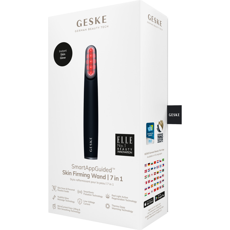 Устройство для укрепления и тонизации кожи лица с поворотной головкой GESKE Skin Firming Wand 7в1 black