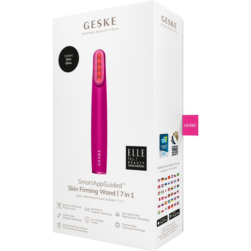 Устройство для укрепления и тонизации кожи с поворотной головкой GESKE Skin Firming Wand 7в1 magenta