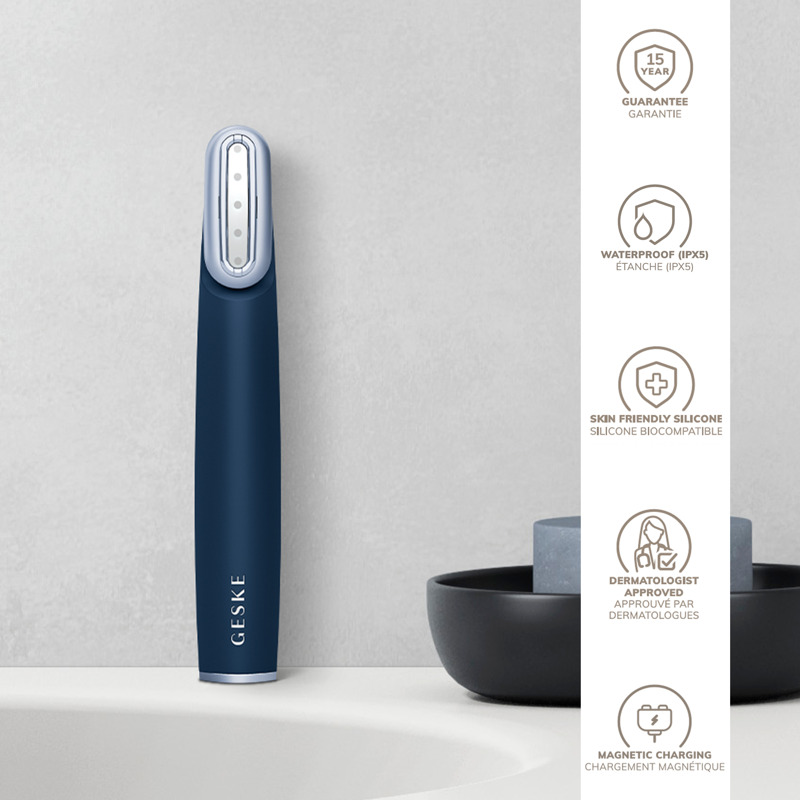 Устройство для укрепления и тонизации кожи лица с поворотной головкой GESKE Skin Firming Wand 7в1 midnight