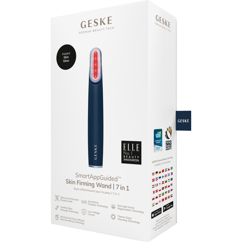Устройство для укрепления и тонизации кожи лица с поворотной головкой GESKE Skin Firming Wand 7в1 midnight