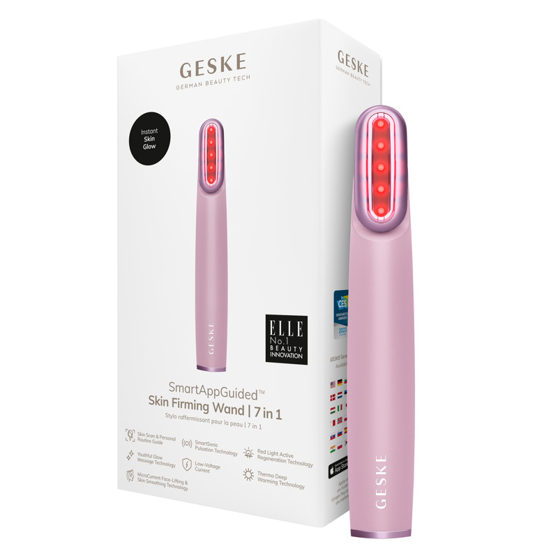 Устройство для укрепления и тонизации кожи с поворотной головкой GESKE Skin Firming Wand 7в1 pink