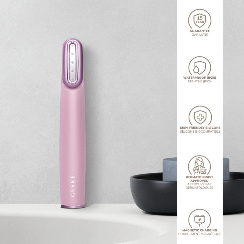 Устройство для укрепления и тонизации кожи с поворотной головкой GESKE Skin Firming Wand 7в1 pink