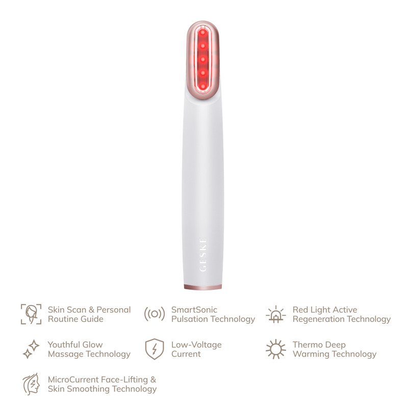 Устройство для укрепления и тонизации кожи лица с поворотной головкой GESKE Skin Firming Wand 7-1 starlight