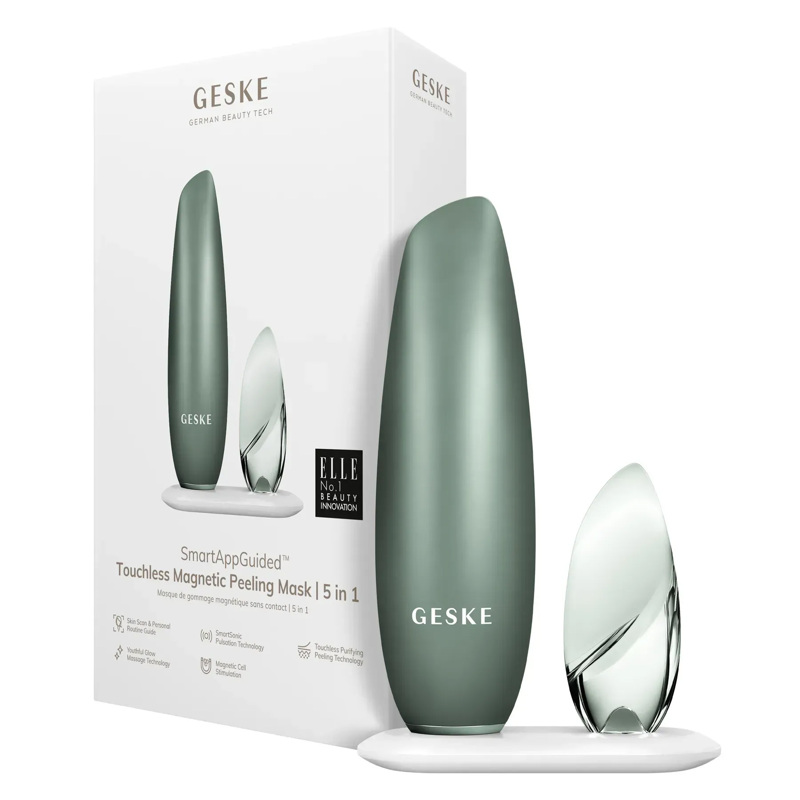 Бесконтактная магнитная пилинг маска GESKE Touchless Magnetic Peeling Mask 5 в 1green