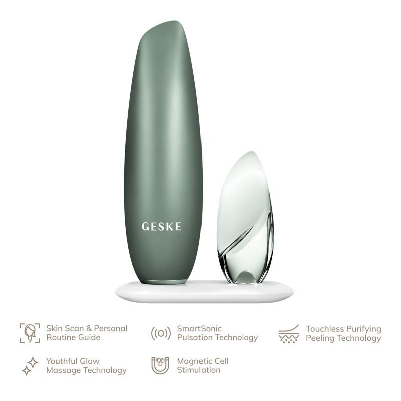 Бесконтактная магнитная пилинг маска GESKE Touchless Magnetic Peeling Mask 5 в 1green