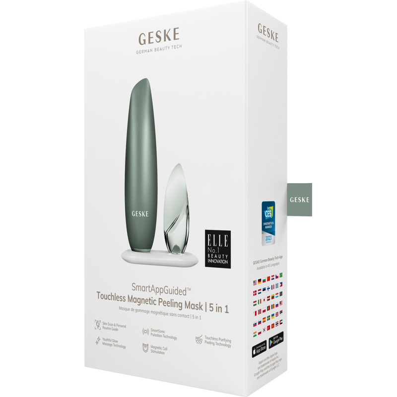 Бесконтактная магнитная пилинг маска GESKE Touchless Magnetic Peeling Mask 5 в 1green