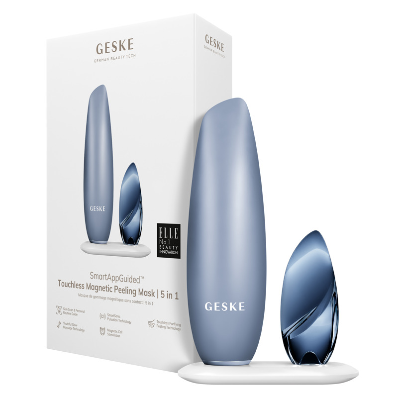 Бесконтактная магнитная пилинг маска GESKE Touchless Magnetic Peeling Mask 5 в 1 Темно-синий