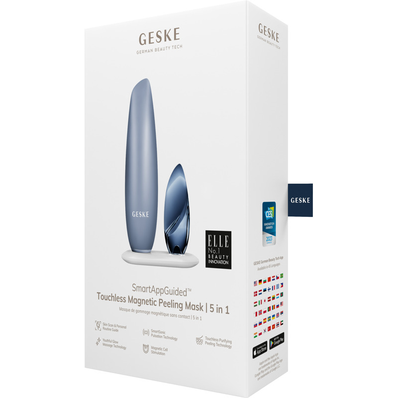 Бесконтактная магнитная пилинг маска GESKE Touchless Magnetic Peeling Mask 5 в 1 Темно-синий