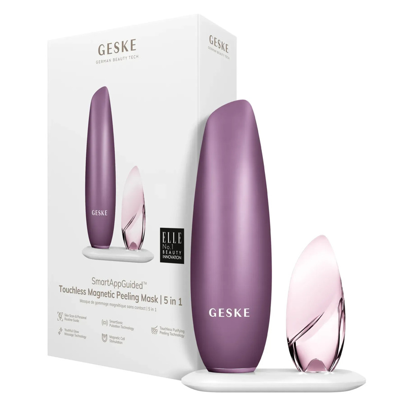 Бесконтактная магнитная пилинг маска GESKE Touchless Magnetic Peeling Mask 5 в 1 розовый