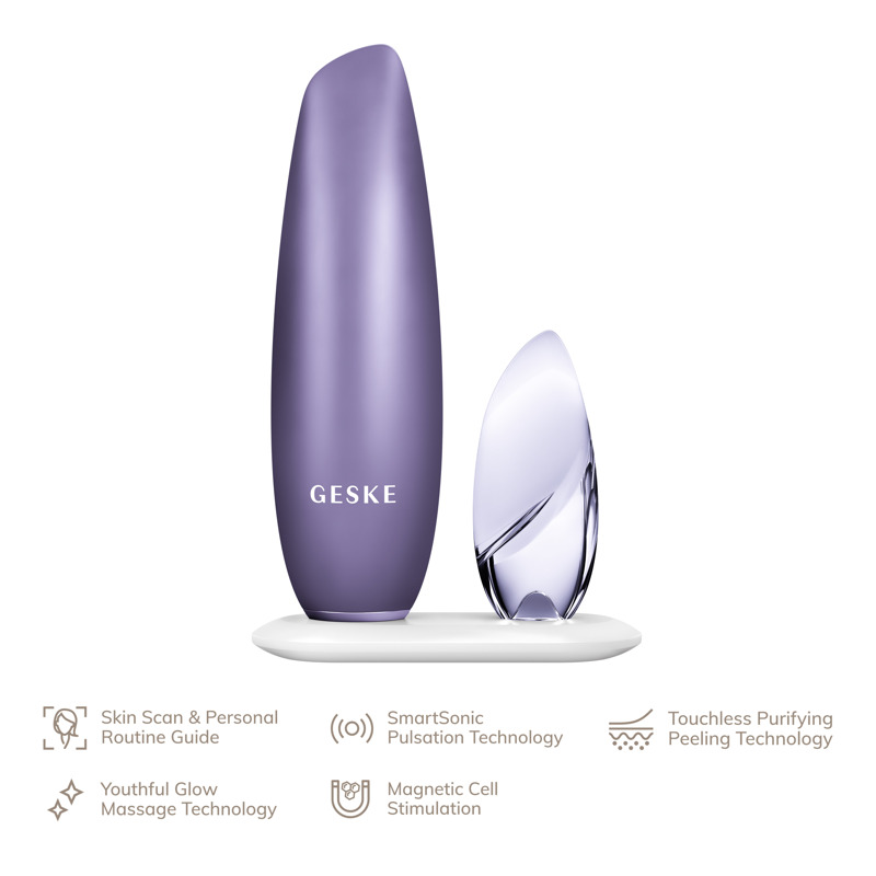 Бесконтактная магнитная пилинг маска GESKE Touchless Magnetic Peeling Mask 5 в 1 фиолетовый