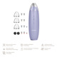 Мікродермабразійний пристрій для видалення чорних цяток GESKE MicroDermabrasion Blackhead Remover 7в1 purple
