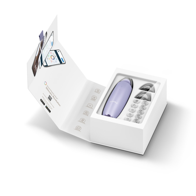Мікродермабразійний пристрій для видалення чорних цяток GESKE MicroDermabrasion Blackhead Remover 7в1 purple