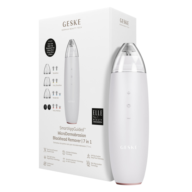 Мікродермабразійний пристрій для видалення чорних цяток GESKE MicroDermabrasion Blackhead Remover 7в1 starlight