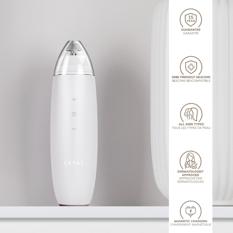 Мікродермабразійний пристрій для видалення чорних цяток GESKE MicroDermabrasion Blackhead Remover 7в1 starlight