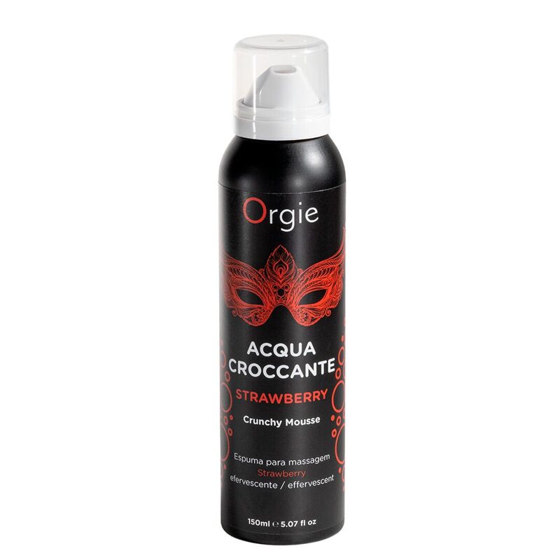 Массажная пенка Orgie – Acqua Croccante Strawberry (150 мл), эффект лопающихся пузырьков