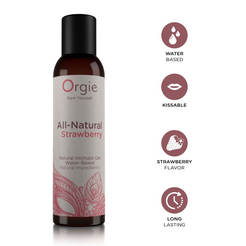 Лубрикант на водной основе Orgie - All - Natural Strawberry (150 мл)