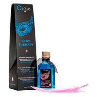 Набір для масажу Orgie – Sexy Therapy Cotton Candy (100 мл), їстівна розігрівальна олія + пір’їнка Набір для масажу Orgie – Sexy Therapy Cotton Candy (100 мл), їстівна розігрівальна олія + пір’їнка