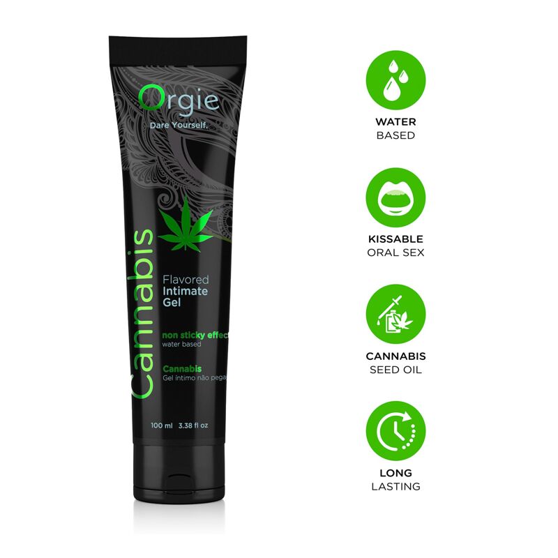 Лубрикант на водной основе Orgie - Lube Tube Cannabis (100 мл)