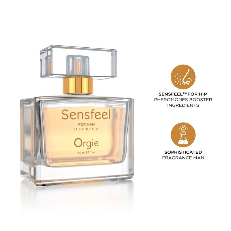 Мужские духи с феромонами Orgie – Sensfeel for Man (50 мл), цитрусово-древесный аромат