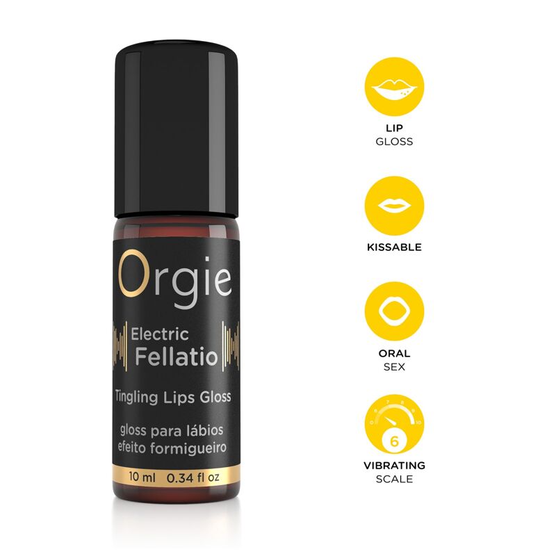 Стимулирующий блеск для губ Orgie - Electric Fellatio Lips Gloss (10 мл)