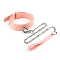 Ошейник с поводком Liebe Seele Dark Candy Pink Collar with Leash Ошейник с поводком Liebe Seele Dark Candy Pink Collar with Leash