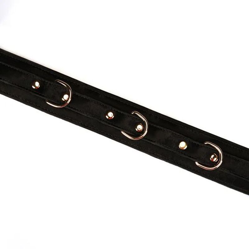 Ошейник с поводком Liebe Seele Boudoir Amor Collar with Leash Black