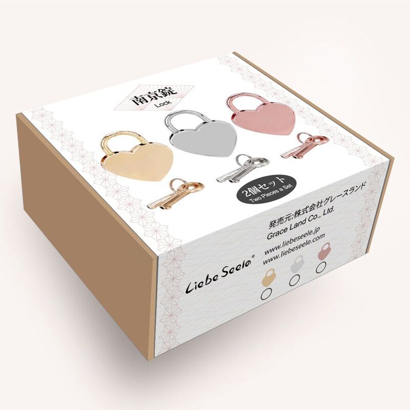 Замочек Liebe Seele Heart Shape Padlock Silver (2 шт)