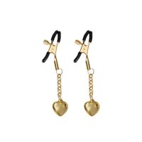 Зажимы для сосков Liebe Seele Solid Heart Nipple Clamps Gold