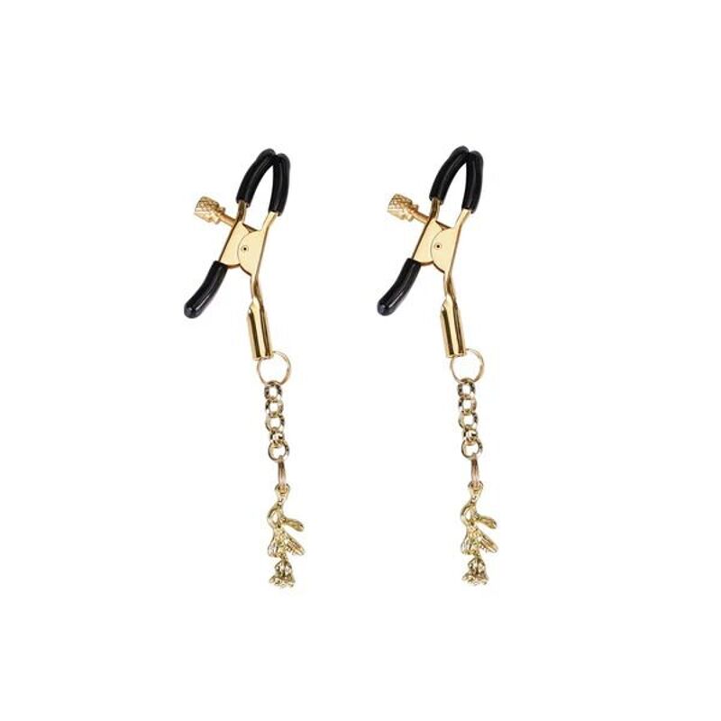 Зажимы для сосков Liebe Seele Rose Pendant Nipple Clamps Gold
