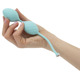 Роскошные вагинальные шарики PILLOW TALK - Frisky Teal с кристаллом, диаметр 3,2см, вес 49-75гр