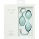 Роскошные вагинальные шарики PILLOW TALK - Frisky Teal с кристаллом, диаметр 3,2см, вес 49-75гр
