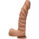 Фаллоимитатор Doc Johnson The D - Ragin D - 9 Inch With Balls - ULTRASKYN - Caramel, диаметр 5,1см