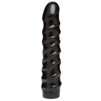 Дилдо Doc Johnson CodeBlack - 8 Inch Raging Vac-U-Lock со стимулирующим рельефом, диаметр 3,8см