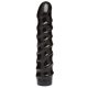 Дилдо Doc Johnson CodeBlack - 8 Inch Raging Vac-U-Lock со стимулирующим рельефом, диаметр 3,8см