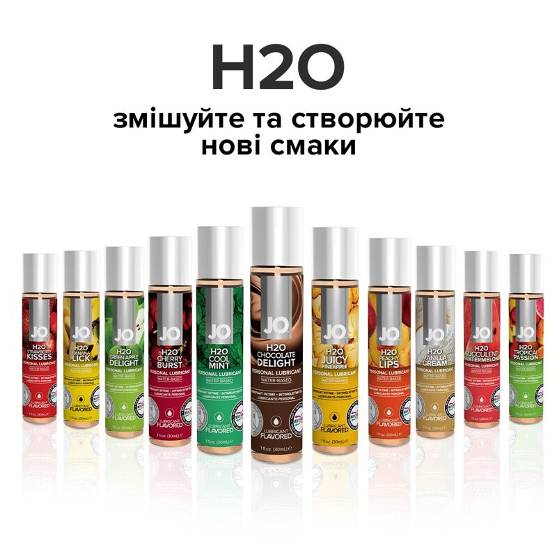 Смазка на водной основе JO H2O — Chocolate Delight (120 мл) без сахара, растительный глицерин Смазка на водной основе JO H2O — Chocolate Delight (120 мл) без сахара, растительный глицерин