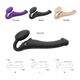Безремневой страпон с вибрацией Strap-On-Me Vibrating Violet M диаметр 3,3см, пульт ДУ, регулируемый