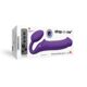 Безремневой страпон с вибрацией Strap-On-Me Vibrating Violet XL, диам. 4,5см, пульт ДУ, регулируемый