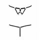 Трусики-стринги из стреп Passion Exclusive ARMANDA THONG S/M, black