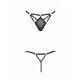Стринги из стреп Passion Exclusive MEGGY THONG L/XL, black