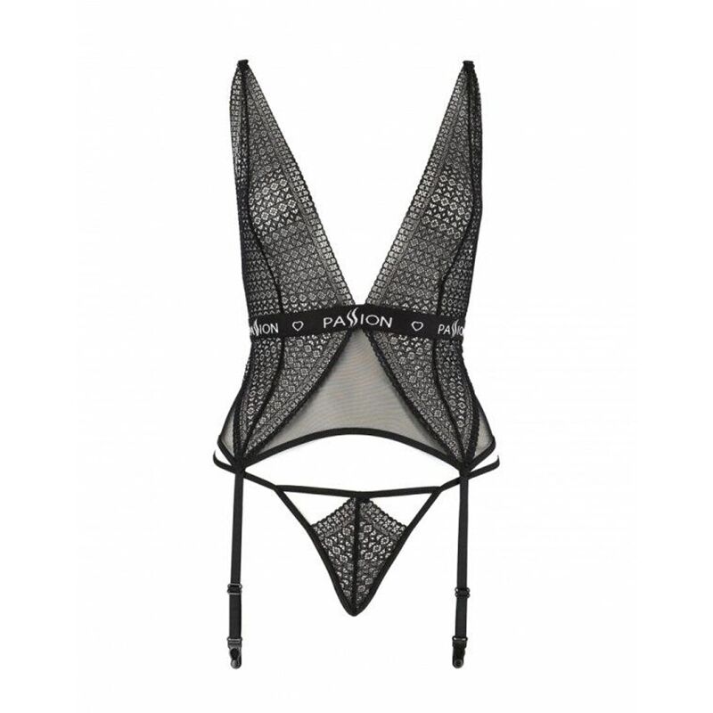 Полупрозрачный корсет Passion Exclusive MIRAJANE CORSET S/M, black