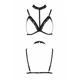 Бюстгальтер-стрепы с чокером Passion Exclusive SHELLY BRA S/M, black
