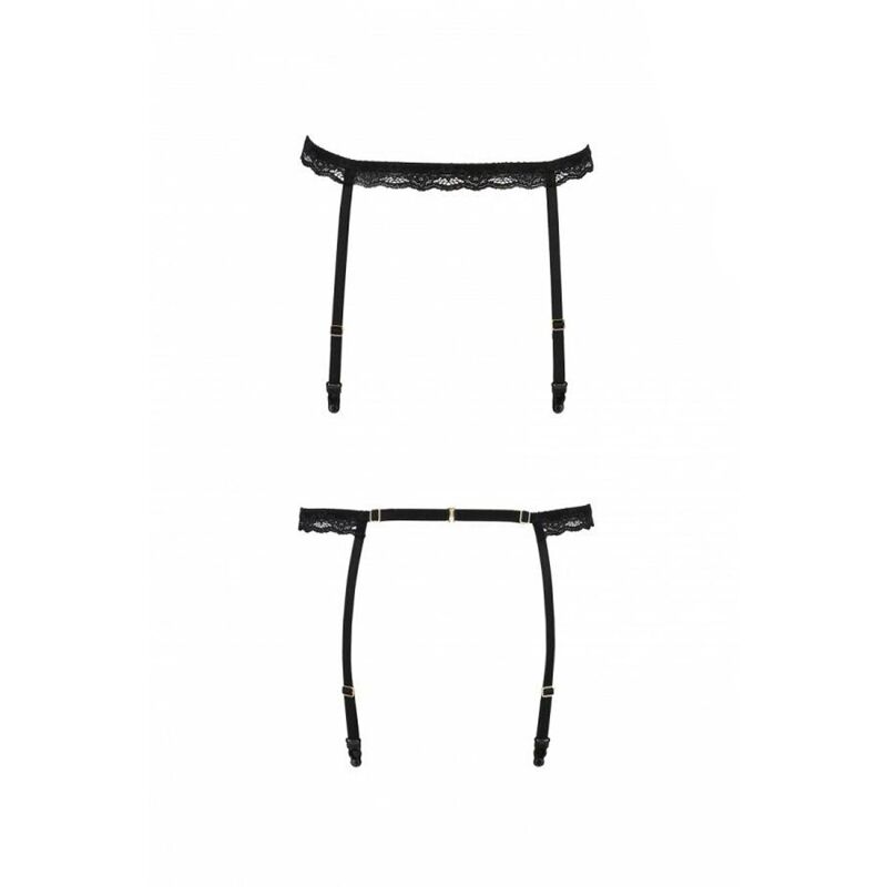 Пояс-стрепы для чулок Passion Exclusive SHELLY GARTER BELT S/M, black