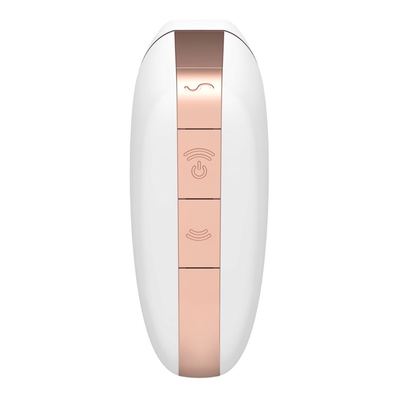 Вакуумный клиторальный стимулятор Satisfyer Love Triangle White с управлением через интернет