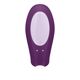 Смарт-вибратор для пар Satisfyer Double Joy Violet с широким клиторальным стимулятором