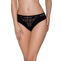 Трусики з широкою гумкою і мереживом Passion PS001 PANTIES M, black Трусики з широкою гумкою і мереживом Passion PS001 PANTIES M, black