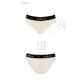 Трусики с широкой резинкой и кружевом Passion PS001 PANTIES L, ecru