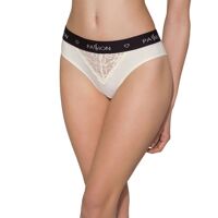 Трусики з широкою гумкою і мереживом Passion PS001 PANTIES S, ecru Трусики з широкою гумкою і мереживом Passion PS001 PANTIES S, ecru