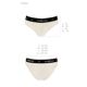 Трусики с широкой резинкой и кружевом Passion PS001 PANTIES XL, ecru