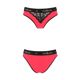 Трусики с широкой резинкой и кружевом Passion PS001 PANTIES M, red-black